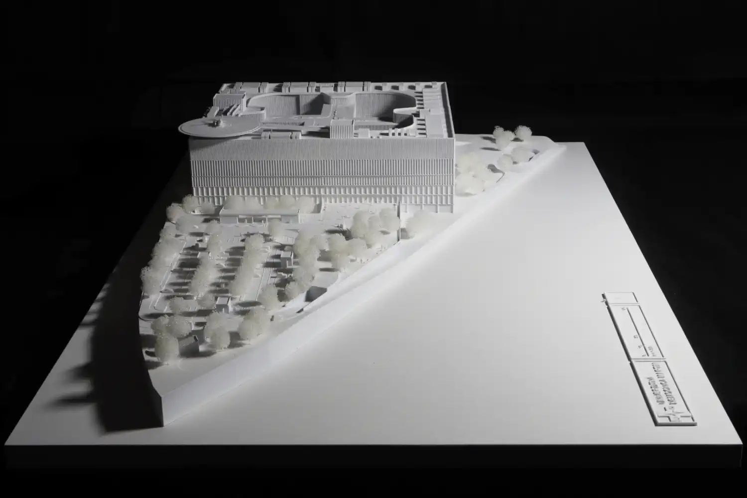 Architektonický model vytlačený 3D tlačou. Univerzitná nemocnica v&nbsp;Martine. Univerzitná nemocnica v&nbsp;Martine