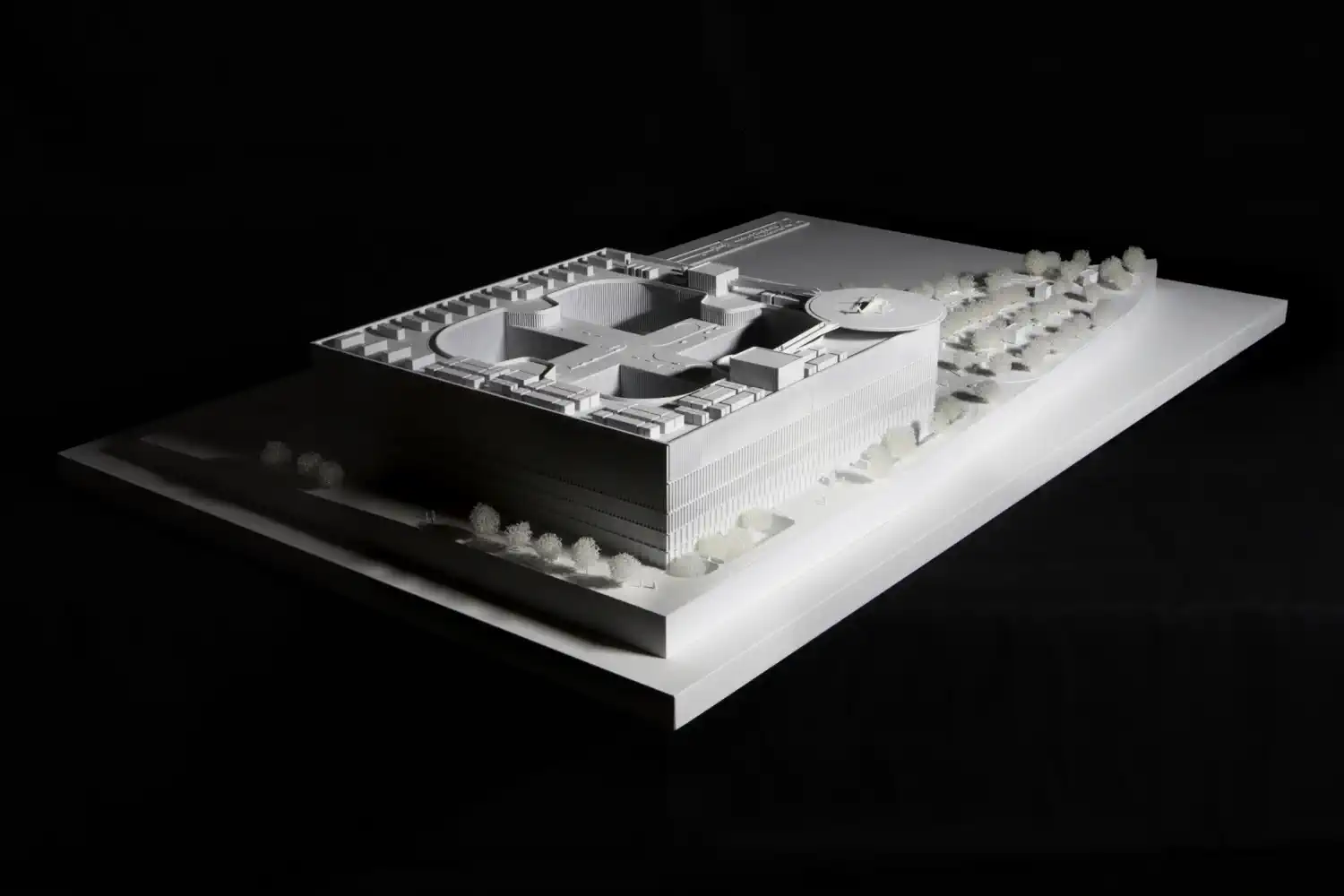 Architektonický model vytlačený 3D tlačou. Univerzitná nemocnica v&nbsp;Martine. Univerzitná nemocnica v&nbsp;Martine