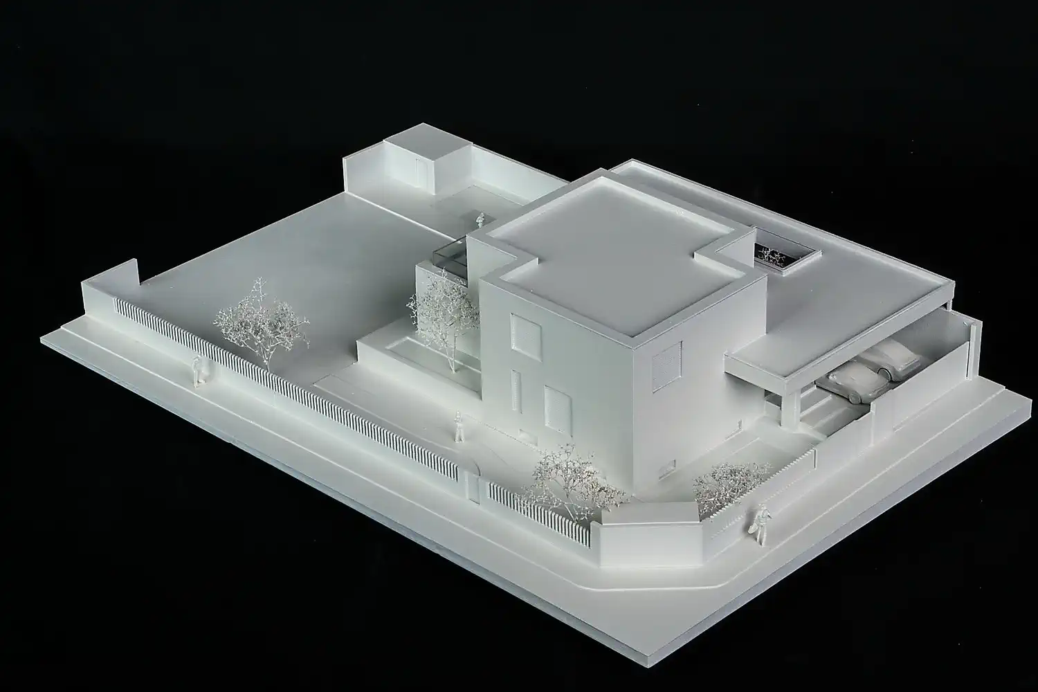 Architektonický model vytlačený 3D tlačou. Rodinný dom v&nbsp;Solivare. Rodinný dom v&nbsp;Solivare