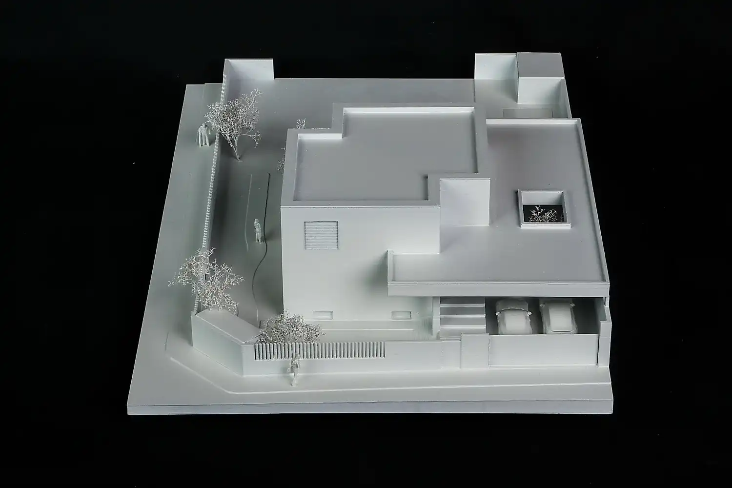 Architektonický model vytlačený 3D tlačou. Rodinný dom v&nbsp;Solivare. Rodinný dom v&nbsp;Solivare