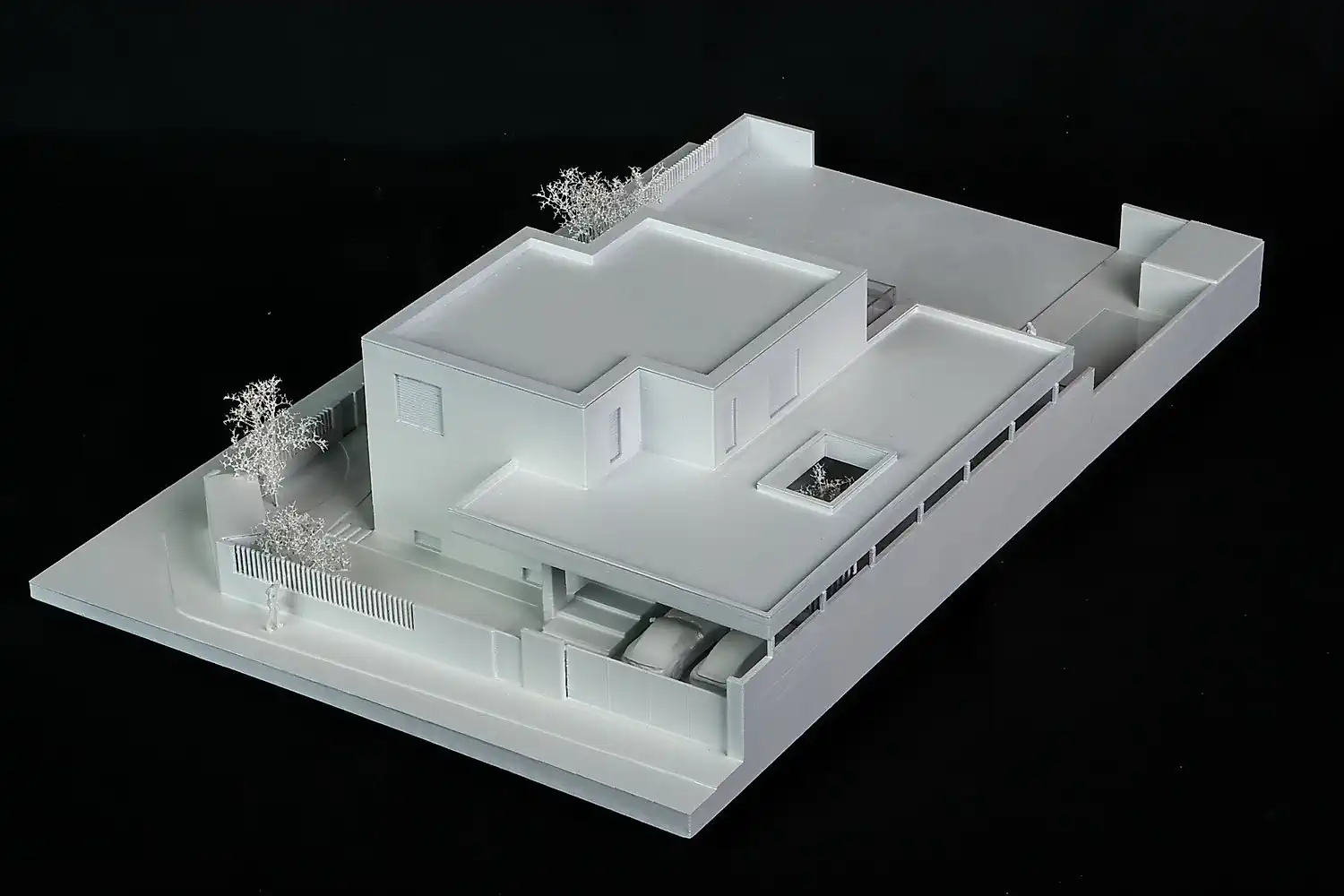 Architektonický model vytlačený 3D tlačou. Rodinný dom v&nbsp;Solivare. Rodinný dom v&nbsp;Solivare
