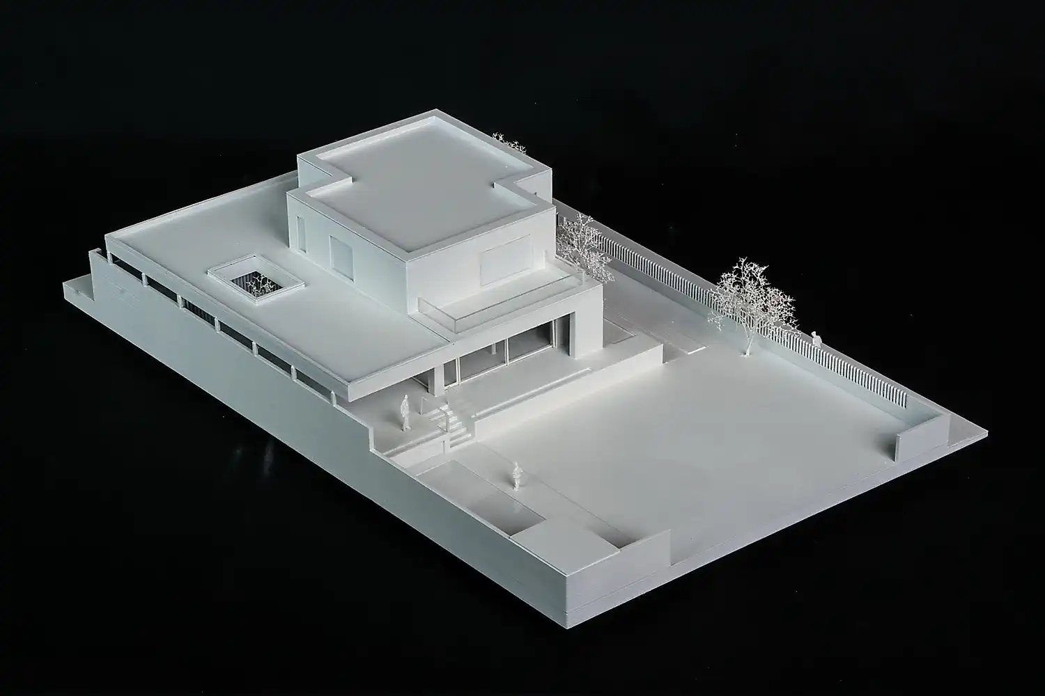 Architektonický model vytlačený 3D tlačou. Rodinný dom v&nbsp;Solivare. Rodinný dom v&nbsp;Solivare