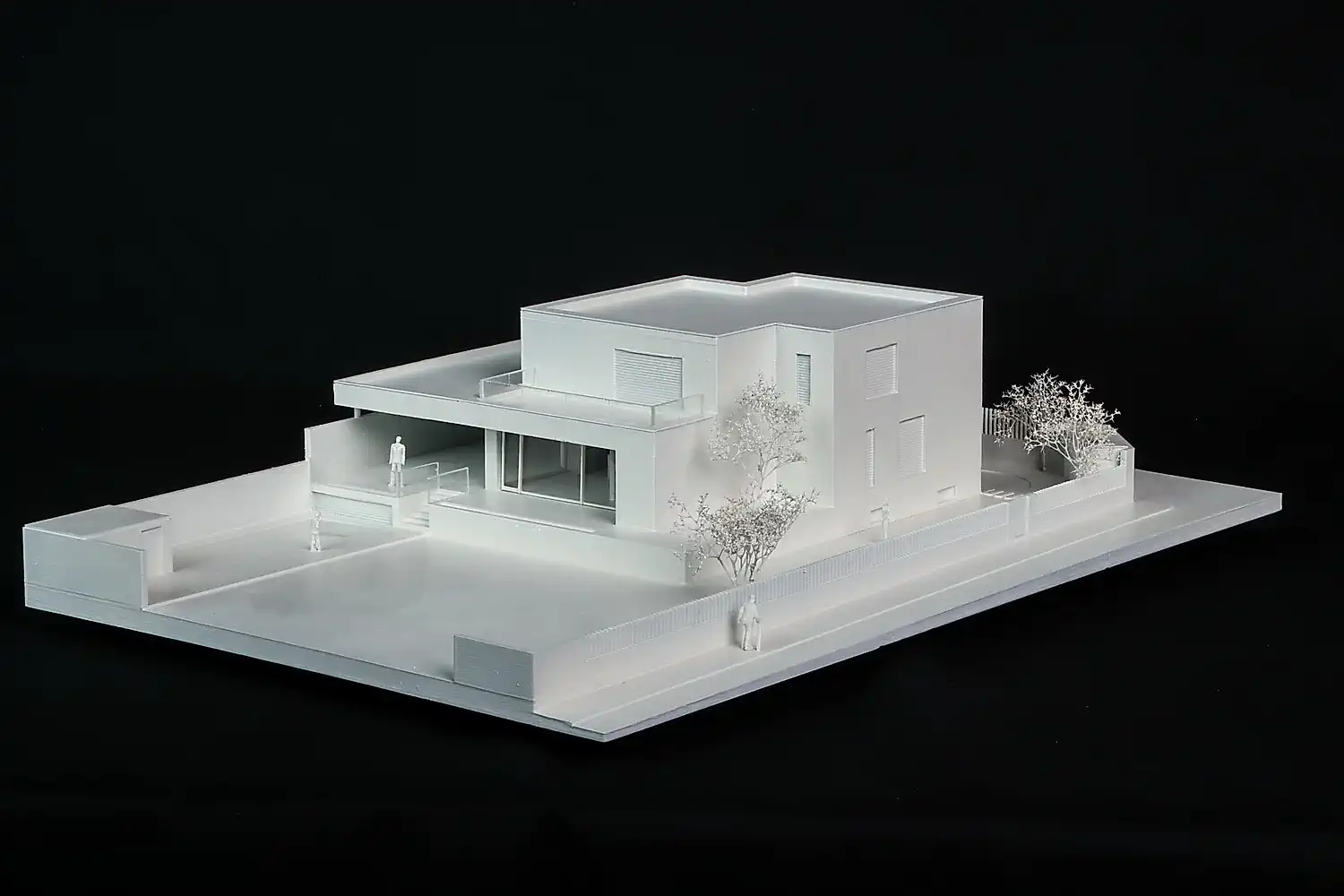 Architektonický model vytlačený 3D tlačou. Rodinný dom v&nbsp;Solivare. Rodinný dom v&nbsp;Solivare