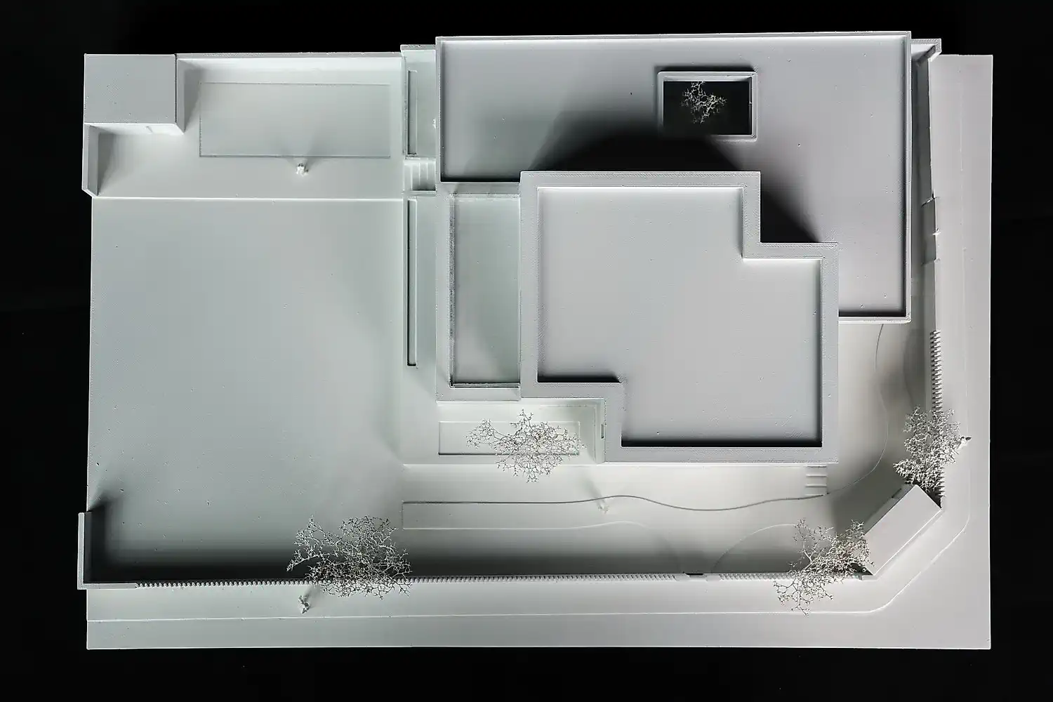 Architektonický model vytlačený 3D tlačou. Rodinný dom v&nbsp;Solivare. Rodinný dom v&nbsp;Solivare