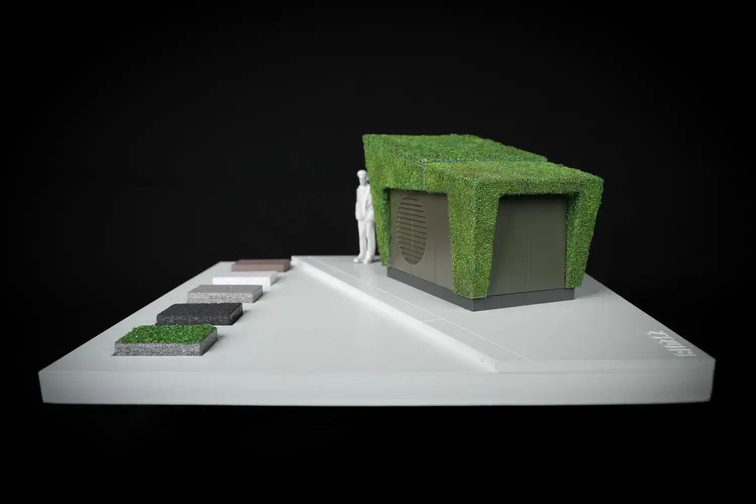 Architektonický model vytlačený 3D tlačou. Trafostanice mesta Viedeň (AT). Trafostanice mesta Viedeň (AT)