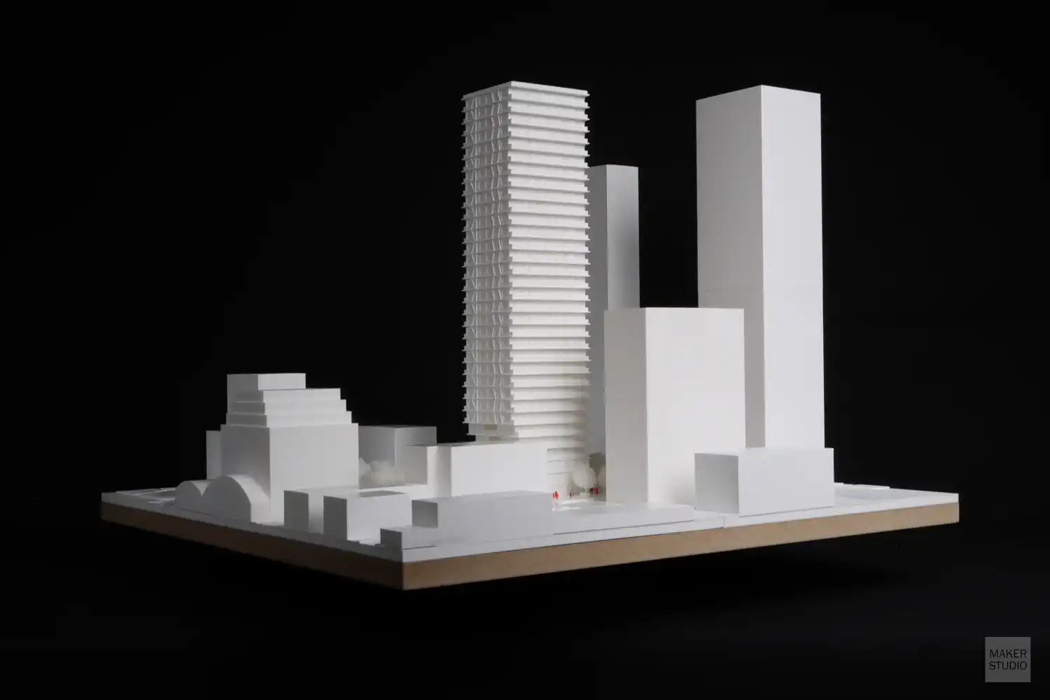 Architektonický model vytlačený 3D tlačou. Výškový obytný dom - Matadorka. Výškový obytný dom - Matadorka