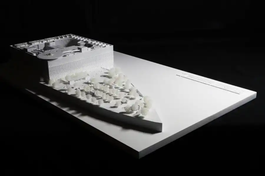 Model komplexu univerzitnej nemocnice v Martine v mierke 1:500