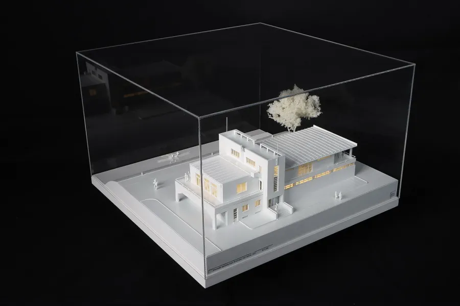 Veslársky klub v Bratislave. Model v mierke 1:1000